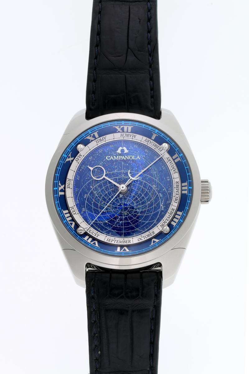CITIZEN CTV57-1231 4398-T015425 カンパノラ コスモサイン 腕時計 ステンレス/クロコダイル クオーツ 青文字盤 メンズ CTV57-1231 カンパノラ シチズン Stainless Steel ○Citizen