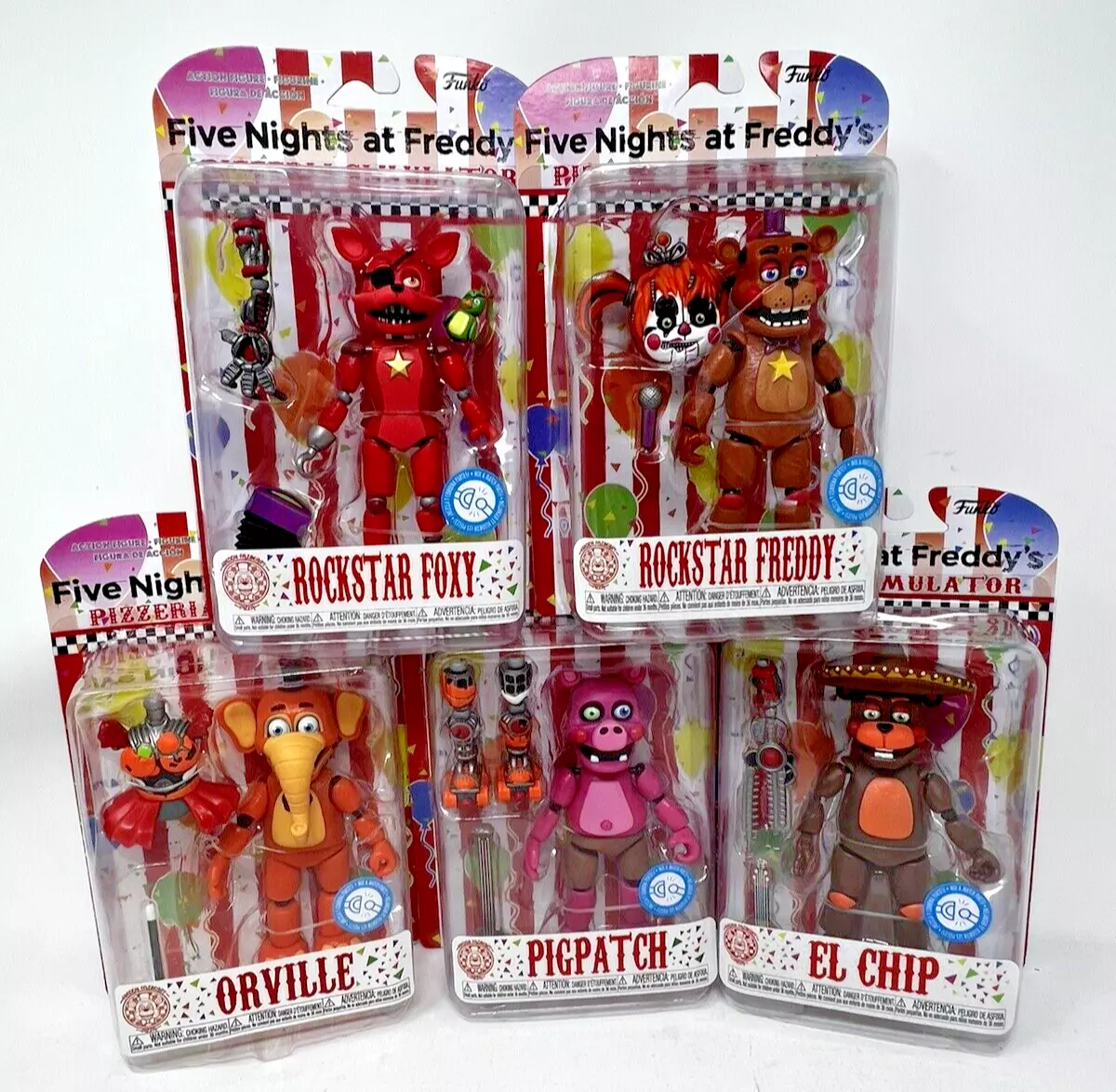 Funko Action Figures: Five Nights at Freddy's Pizza Simulator