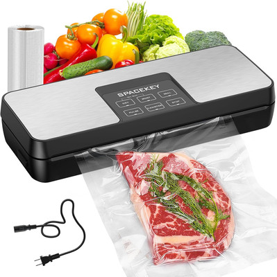 Vacuum Sealer Machine, 85Kpa Food Sealer with Bag Roll Storage Space, 8-In-1 Foo