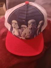  DISNEY  STAR WARS  KIDS CAP ONE SIZE WHITE STORMTROOPERS HAT 