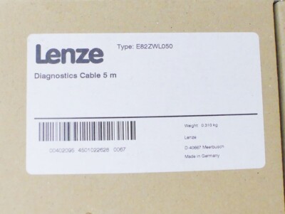 E82ZWL050 Neu Versiegelt Lenze Diagnostics Cable 5m E82ZWL050