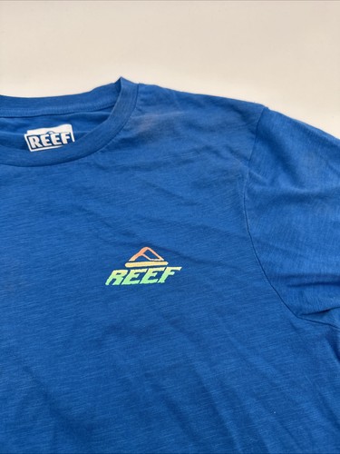 Reef T-Shirt Men Medium Graphic Print Logo Blue ..#23847 - Picture 6 of 12