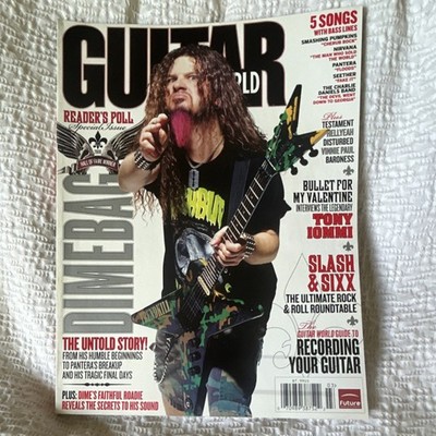 Guitar World March 2008 Dimebag Darrell Pantera Slash Recording Guide