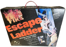Vintage M&G 15 Ft Foot Feet Fire Window Sill Escape Ladder 2 Story Aluminum USA