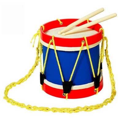 MUSICUBE Kids 8 Inch Drum Set with Adjustable Strap and 2 Wooden Drum Sticks ...