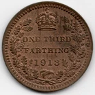 1913 George V Farthing — photo from another recent sale