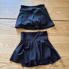 Old Navy girls tennis skirt skort size S small 6 - 7 athletic black lot of 2