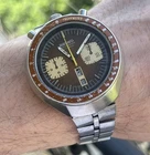 Vintage SEIKO Bullhead Watch 6138-0040 Automatic Chronograph Steel Bracelet