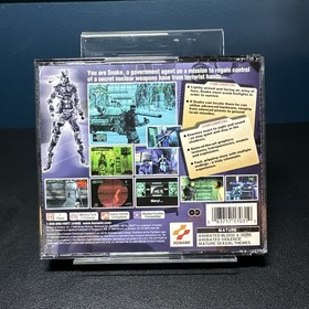 Metal Gear Solid (PlayStation 1 PS1) Game and Case Tested Working
