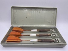 Unicorn Ultrapack Darts W/ Case - Orange Feather Flights- Made In England- 25g