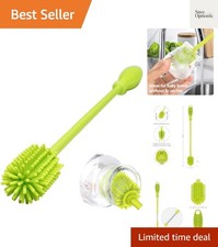 A-Brush Silicone Bottle Cleaner Brush, Flexible, Long Handle - Water Bottle C...