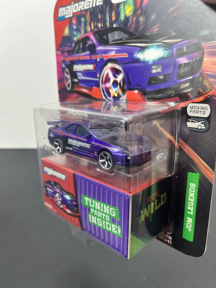 Peças de ajuste Majorette JDM Legends Nissan Skyline GT-R R34 incluídas - Imagem 3 de 4