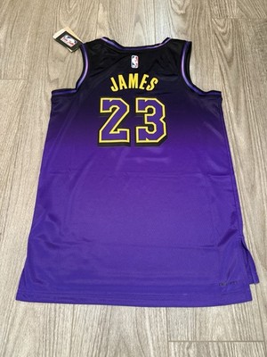 Nike LA Lakers City Edition Lebron James Jersey Men's 3XL Size 60