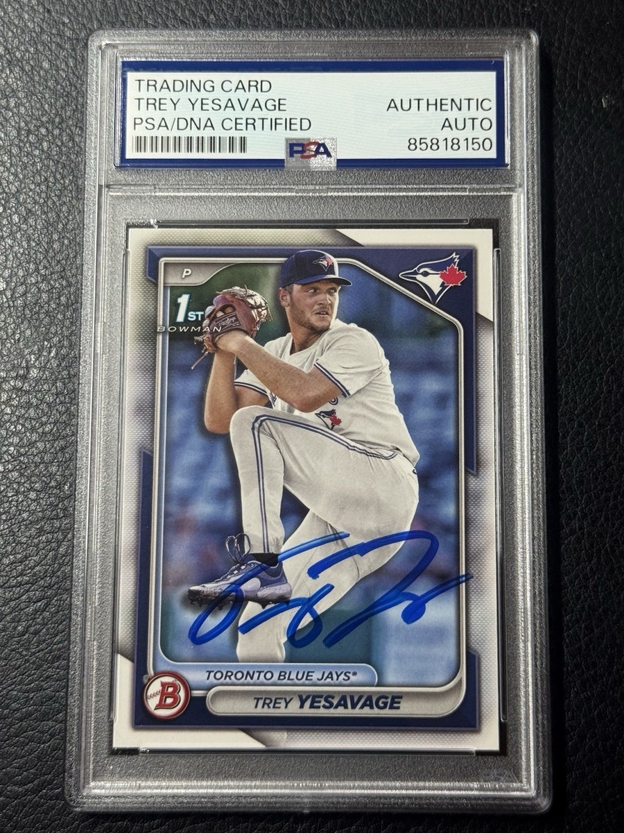 Trey Yesavage Signed Autographed 2024 Bowman Draft Auto 1st Signed