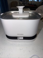 PETLIBRO Dockstream Fontaine à eau automatique pour chat 2,5 L acier inoxydable blanc