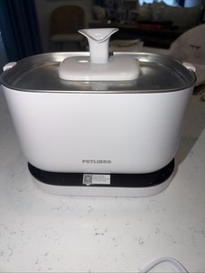 PETLIBRO Dockstream Automatic Cat Water Fountain 2.5L Stainless Steel White