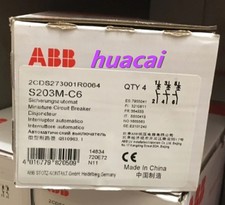 1PC ABB miniature circuit breaker S203M-C6