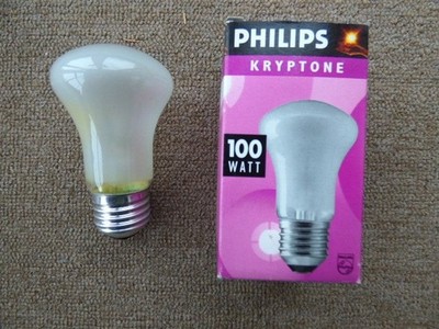 Philips Kryptonlampe,  E27, 100W, matt, Pilzlampe, Kryptone