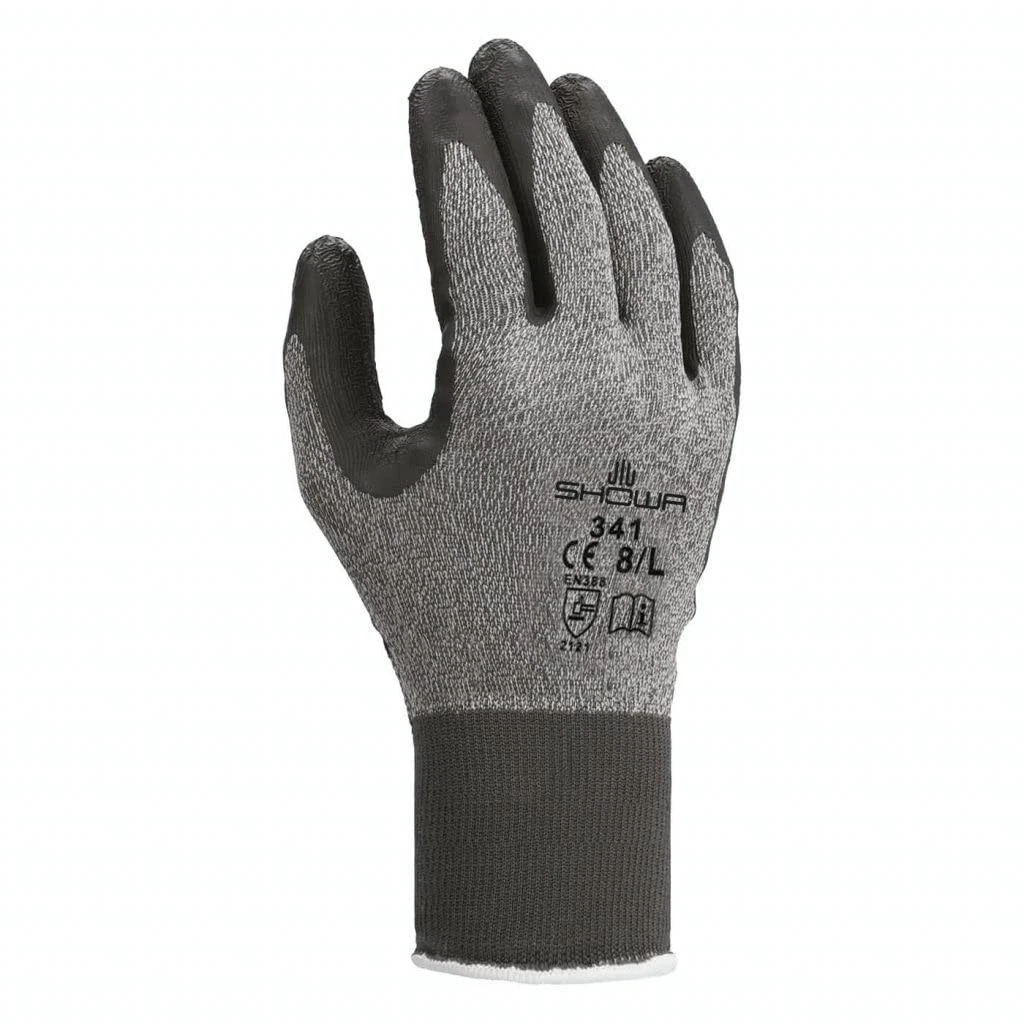 341 Natural Rubber Latex Palm Coated General Purpose Work Gloves with Nylon/P...