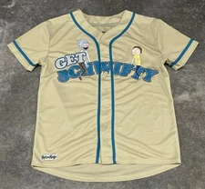 Cartoon Network Rick & Morty Baseball Jersey Adult Size Large
