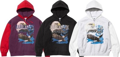 Supreme x MM6 Maison Margiela Eagle Zip Up Hooded Sweatshirt 26SS