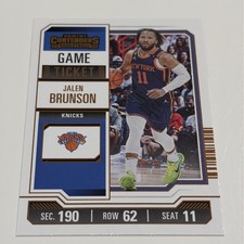 2023-24 Panini Contenders - Jalen Brunson #59 Game Ticket Bronze