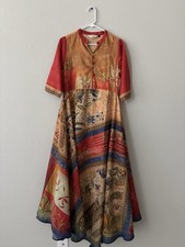 Multicolor Designer Gown Readymade Womens