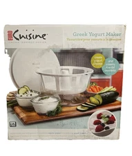 Euro Cuisine Greek Yogurt Maker with Ultra Fine Mesh Strainer Basket BPA Free