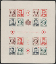 TIMBRES MONACO Année 1949 BLOC n°3B NEUF**