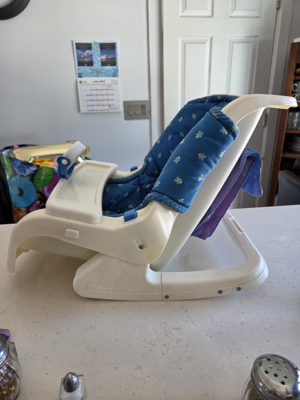 Vintage Infant Rocker Seat w BOX Fisher Price Reborn Baby Doll Collectible RARE 