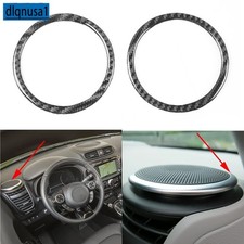 Real Carbon Fiber Interior Side Air Vent Outlet Cover Trim For Kia Soul 2014-19