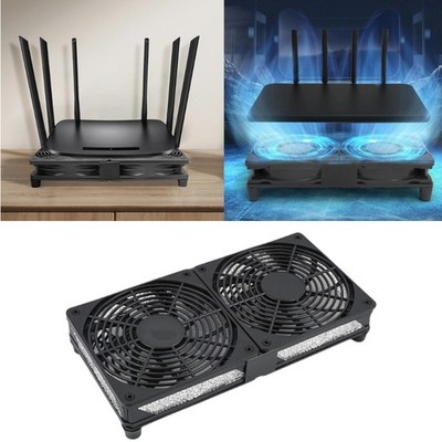 Router Cooling Fan PC Coolers TV Box Wireless Quiet 12V 120mm Fan Protective Net