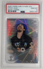 2020-21 Topps Chrome X Steve Aoki UEFA Champions League Neon Future Soccer Cards Checklist 18