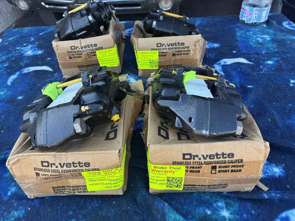 Dr Vette 65-82 Corvette Stainless Steel Sleeved, "O" Ring Seal Pistons Calipers - Image 2 of 4