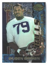 Bernard Williams Ruben Brown ROOKIE 1995 Bowman's Best #14 Mirror Images RC