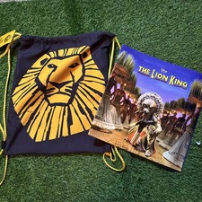 Disney The LION KING   SIMBA Broadway Cinch Bag with Commemorative Book   NWT