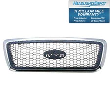 Grille For Ford F-150 2006-2008 7l3z8200ca Fo1200469 Front