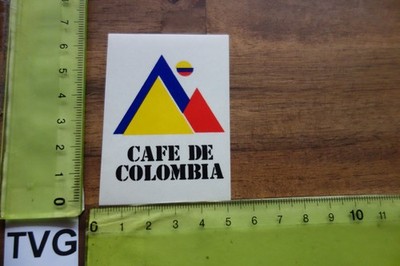 Alter Aufkleber Kaffee Café Kolumbien CAFE DE COLOMBIA
