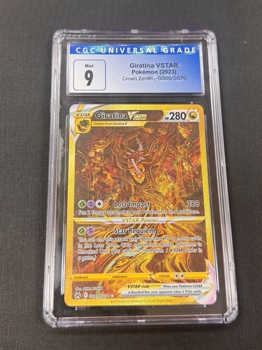 Giratina VSTAR (Secret) GG69/GG70 Crown Zenith: Galarian Gallery Holo CGC MINT 9 - Bild 1 von 2