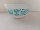 Vintage Pyrex Turquoise Aqua Amish Butterprint Mixing Bowl #402 1.5 Quart