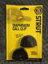 2 Pk HUNTERS SPECIALTIES HS STRUT TURKEY DIAPHRAGM CALL CAP HAT CLIP + ELK  DEER