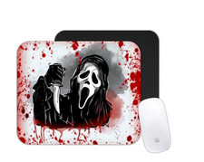 Scary Mask Horror Inspired Mouse Pad Slasher Movie Desk Mat