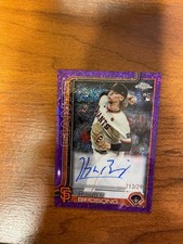 2025 Topps Chrome AUTO RAHB Hayden Birdsong Purple Speckle # 213/299