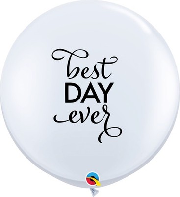Qualatex ''best day ever'' 3' Riesenballon 2er-Beutel