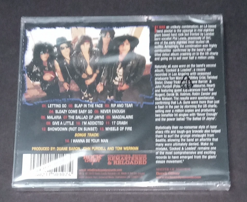 L.A.GUNS CD COCKED & LOADED ROCK CANDY BONUS TRACK - NEW & SEALED - Image 2 of 2