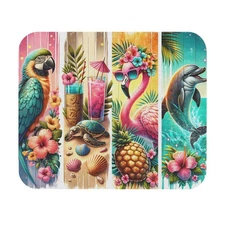 Tropical Paradise Mouse Pad - Vibrant Summer Desk Decor, Gifts for Beach 