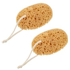 Shower Sponge, 2 Pcs Large Bath Sponges for 1 Count Pack of 2 , Yellow