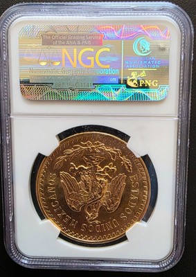 1943 Centenario Mexican 50 Pesos Mexican Gold NGC MS65 Gold Coin