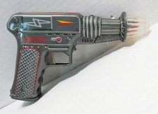 COSMIC RAY GUN 1950's TIN BATTERY OPERATED SPACE RAYGUN by EXELO JAPAN VINTAGE