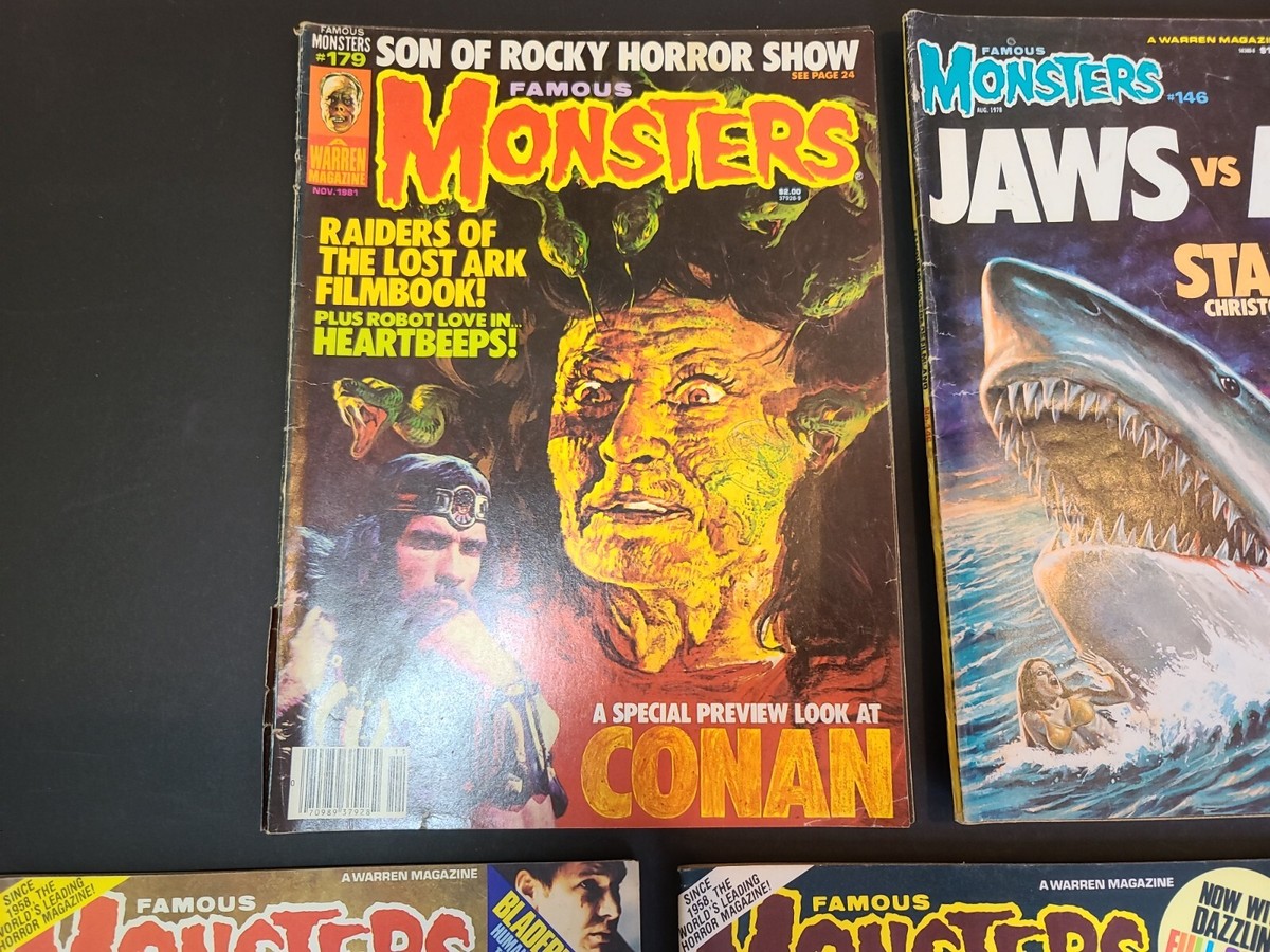 Lot Of 5 Famous Monsters Magazines - #185-7, 146 And 179 | eBay